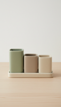 Set Appendini Compatti Effetto Legno