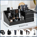 Women's & Men's Perfume & Cologne Organizer with Drawers - Countertop Cosmetic Storage Box Suitable for Skincare, Toiletries